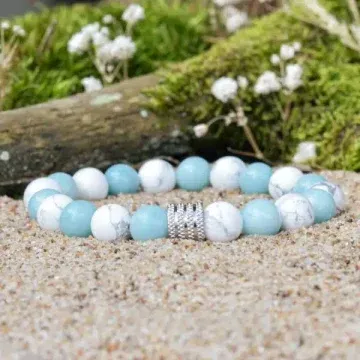 Houlito a amazonitový náramek