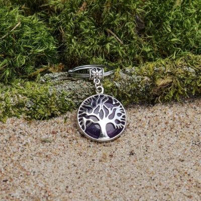 Ametystový přívěsek na klíče