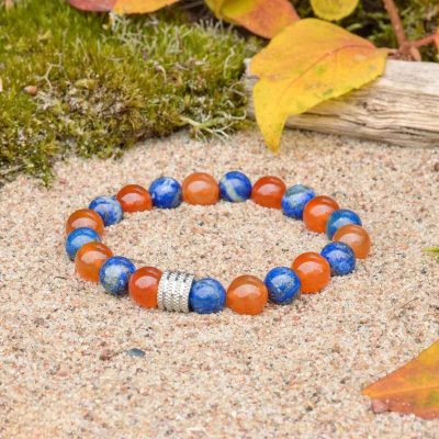 Lazurito ir Karneolio Apyrankė